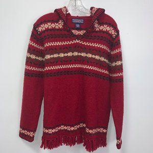 Newton Trading Co. Hoodie Fairisle Wool Sweater